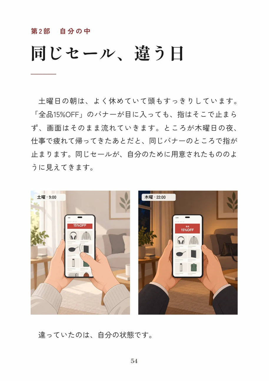 買う前の10秒
