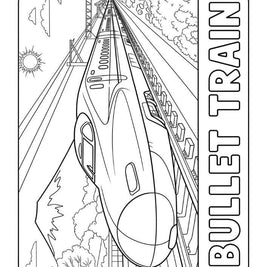 のりものぬりえ 34種類