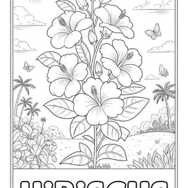 花のぬりえブック 42種類