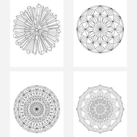 心が整うマンダラ塗り絵38種類