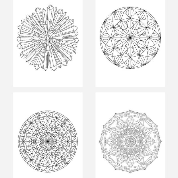 心が整うマンダラ塗り絵38種類