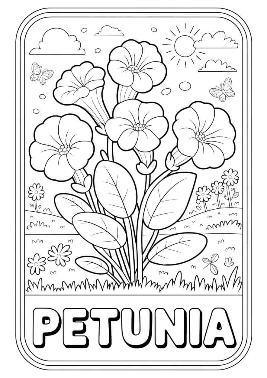 花のぬりえブック 42種類