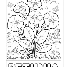 花のぬりえブック 42種類