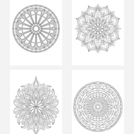 心が整うマンダラ塗り絵38種類