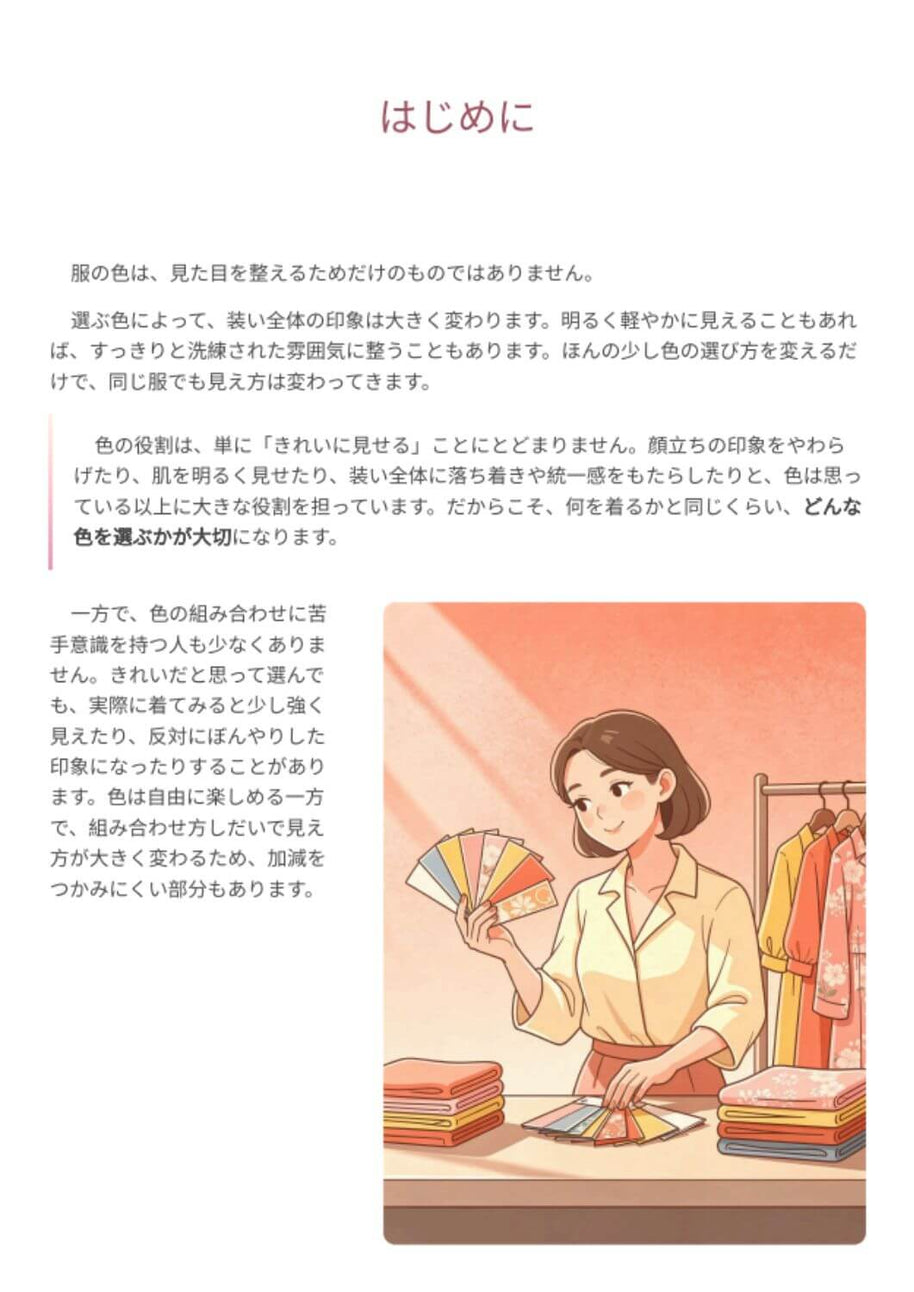 春夏の配色帖