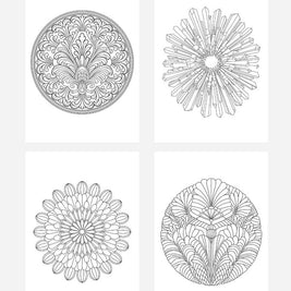 心が整うマンダラ塗り絵38種類