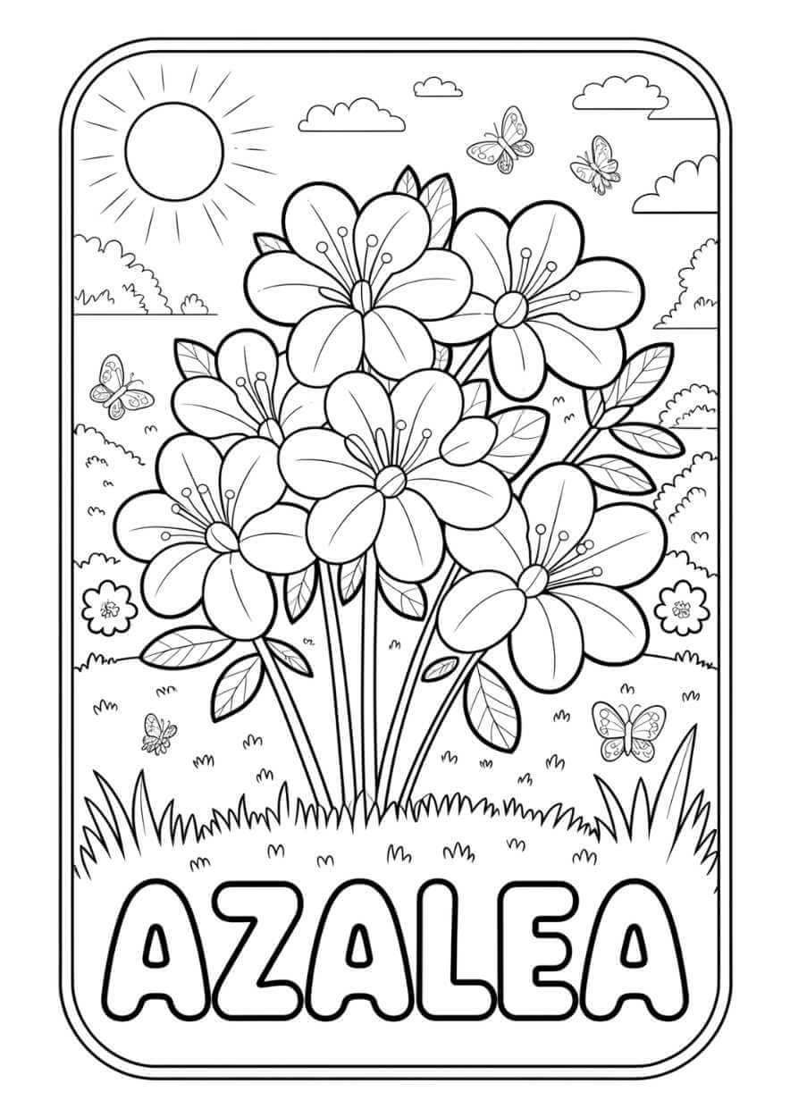 花のぬりえブック 42種類