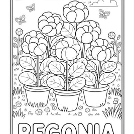 花のぬりえブック 42種類