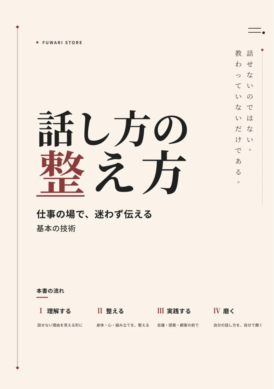 話し方の整え方